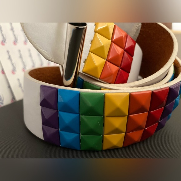 unbranded Other - COPY - Studded belt rainbow white